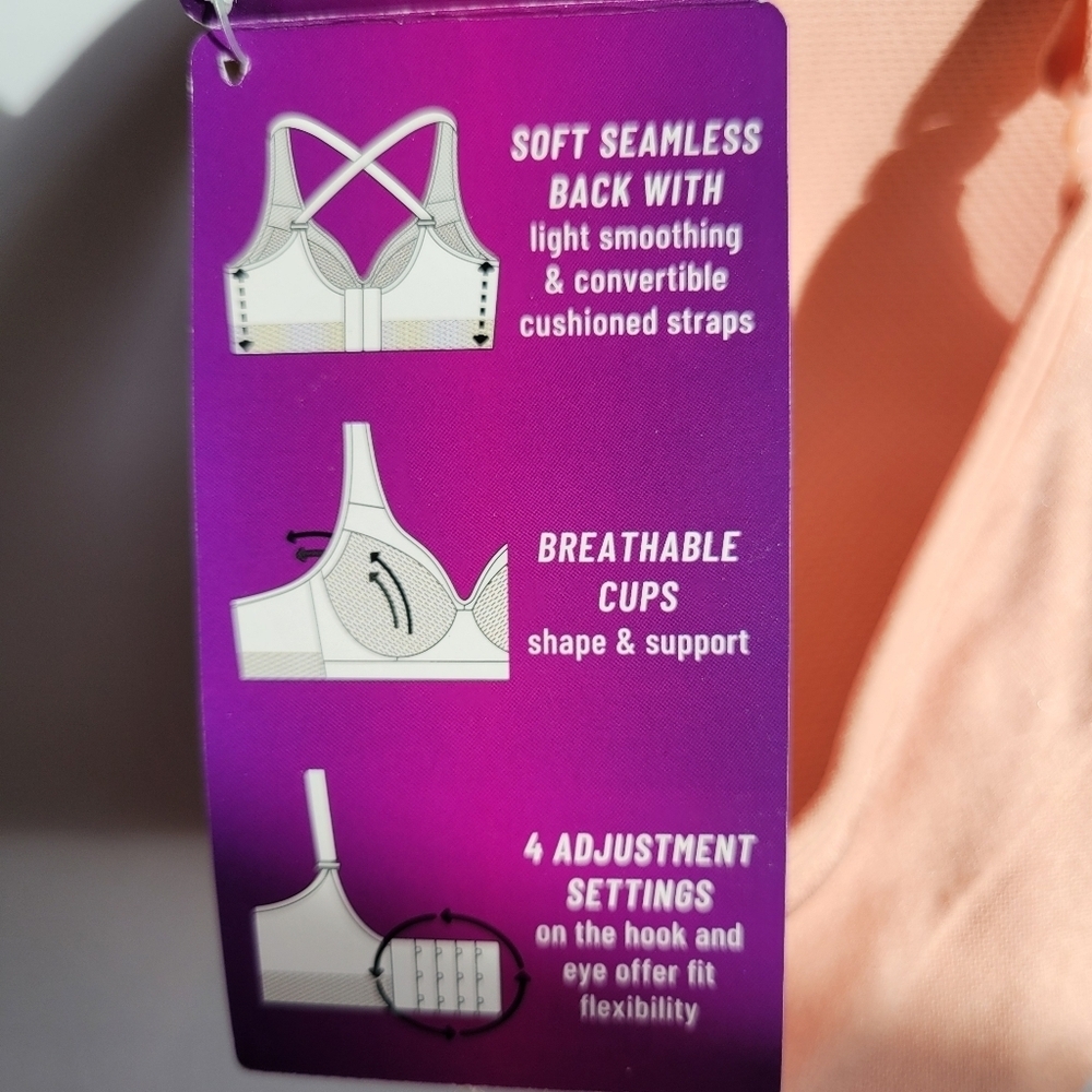 Vanity Fair Women's Pink Bra - Picture 6 of 9